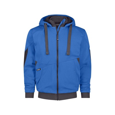 Dassy® - Pulse Sweatshirt-Jacke, azurblau/anthrazit, Größe S