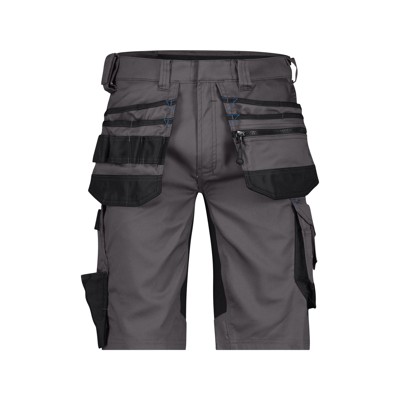 Dassy® - Trix Arbeitsshorts mit Stretch und Holstertaschen, anthrazit/schwarz, Schrittlänge Standard, Größe 50