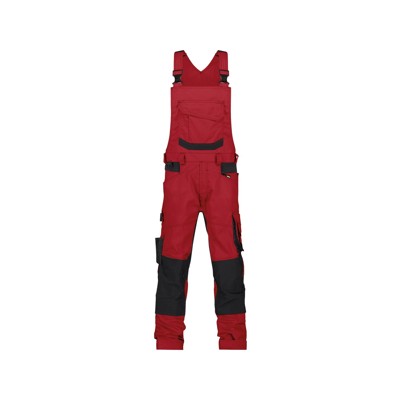Dassy® - Tronix Arbeitslatzhose mit Stretch und Kniepolstertaschen, rot/schwarz, Schrittlänge Standard, Größe 42