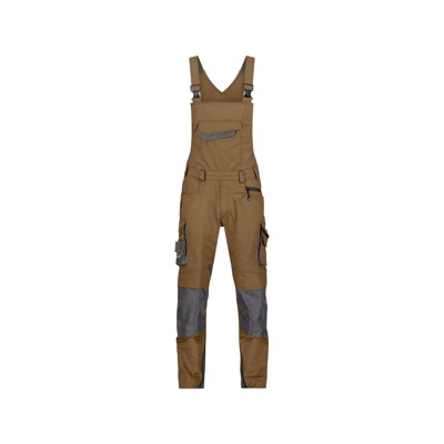 Dassy® - Voltic Arbeitslatzhose mit Kniepolstertaschen, lehmbraun/anthrazit, Schrittlänge Minus, Größe 48