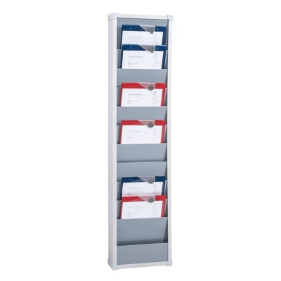 EICHNER - Planungstafel einreihig, für DIN A4, Planungsreihen durchgehend befüllbar, Grau, Maße 315 x 1.282 mm, Schienen 10, Verpackungseinheit: 1 STK
