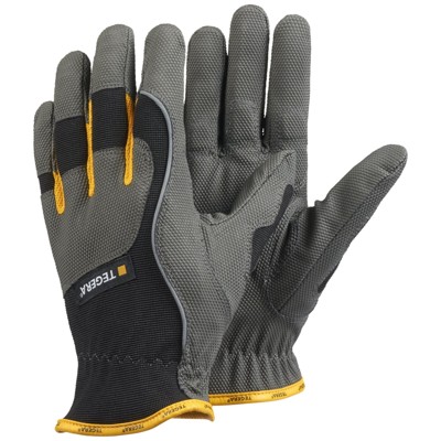 TEGERA® - Montagehandschuhe TEGERA 9125 PRO, Kat. II, schwarz/gelb/grau, Gr. 9