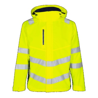 Engel - Safety Shelljacke 1146-930, Warngelb/Blue Ink, Größe 4XL