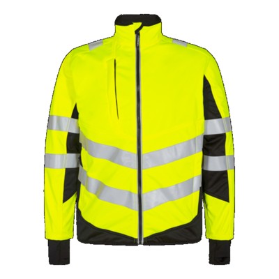Engel - Safety Softshelljacke 1158-237, Warngelb/Schwarz, Größe M