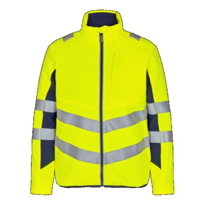 Engel - Safety Stepp-Innenjacke 1159-158, Warngelb/Blue Ink, Größe XS