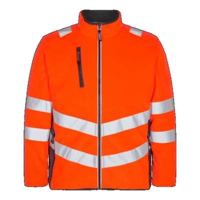 Engel - Safety Fleecejacke 1192-236, Warnorange/Anthrazitgrau, Größe 3XL
