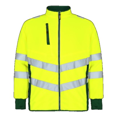 Engel - Safety Fleecejacke 1192-236, Warngelb/Grün, Größe XL