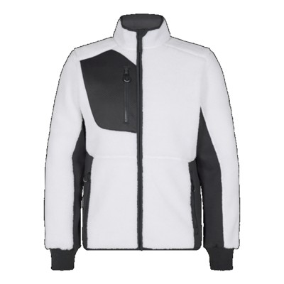 Engel - X-treme Faserjacke 1362-298, Weiß/Anthrazitgrau, Größe 3XL