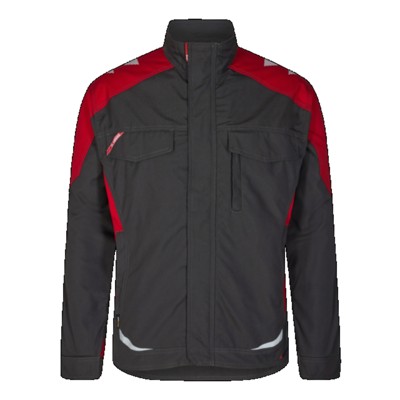 Engel - Galaxy Arbeitsjacke 1810-254, Anthrazitgrau/Tomato Red, Größe 5XL