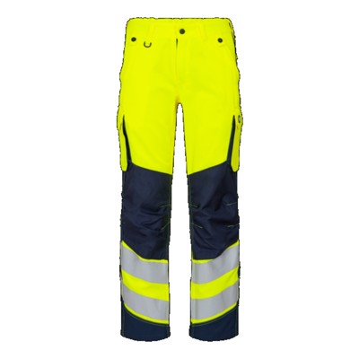 Engel - Safety Light Damenhose 2543-319, Warngelb/Blue Ink, Größe 46