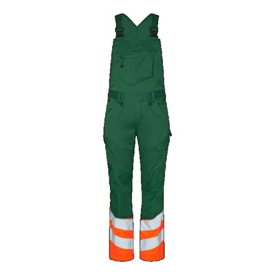 Engel - Safety Latzhose 3546-314, Grün/Warnorange, Größe 31