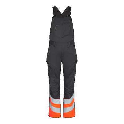 Engel - Safety Latzhose 3546-314, Anthrazitgrau/Warnorange, Größe 52
