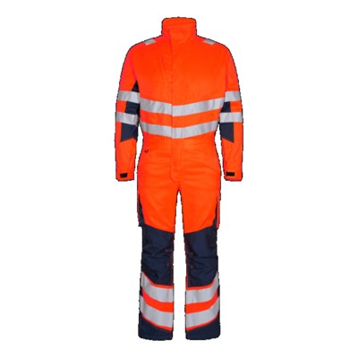 Engel - Safety Light Overall 4545-319, Warnorange/Blue ink, Größe 2XL