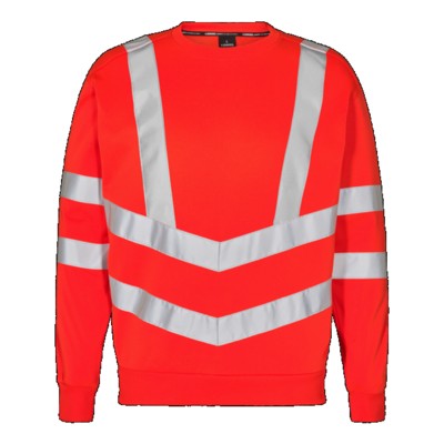 Engel - Safety Sweatshirt 8041-253, Warnrot, Größe 4XL