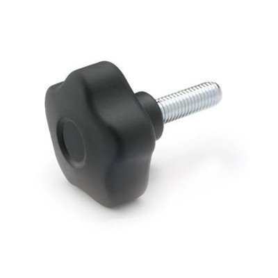 Ganter Norm® - 5337.6-43-M8-30 Softline-Sterngriffschrauben, Kunststoff