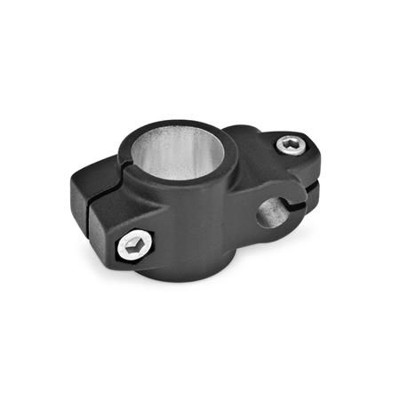 Ganter Norm® - 133-B20-B10-2-SW Kreuz-Klemmverbinder, Aluminium