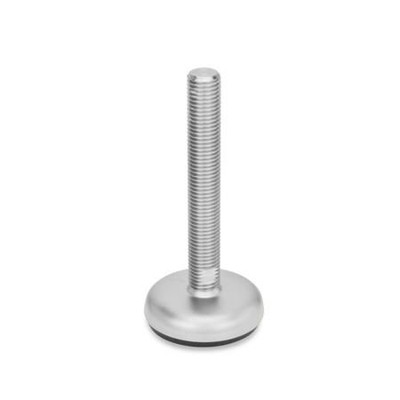 Ganter Norm® - 31-100-M24-300-B1-T Edelstahl-Stellfüße, mit Gummiauflage
