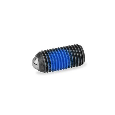 Ganter Norm® - 615.3-M3-K-PFB Federnde Druckstücke mit Gewindesicherung, Stahl / Edelstahl
