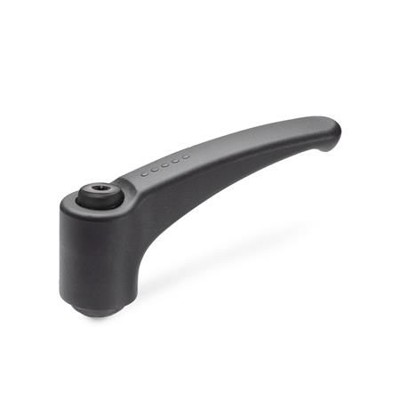 Ganter Norm® - 604-78-M8-SG Verstellbare Klemmhebel, Kunststoff, Buchse Stahl