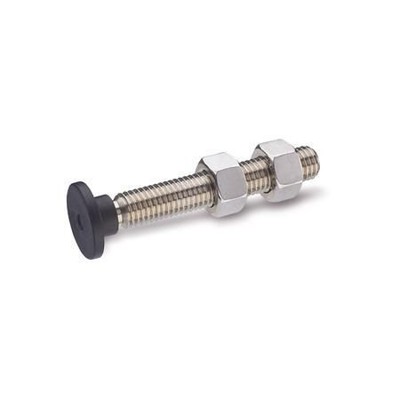 Ganter Norm® - 903-15-M8-35-NI Edelstahl-Andrückschrauben mit beweglichem Kunststoff-Druckstück