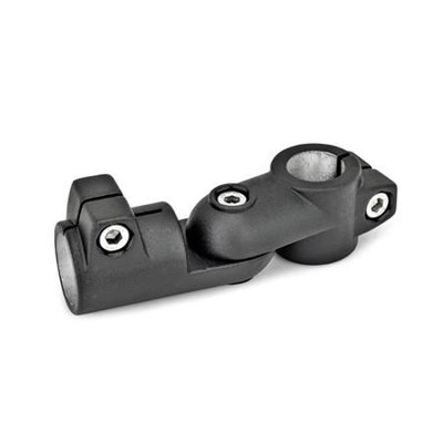 Ganter Norm® - 284-B20-B20-S-2-SW Gelenk-Klemmverbinder, Aluminium