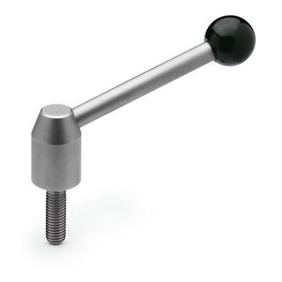 Ganter Norm® - 212.5-21-M8-25-E Verstellbare Spannhebel, Schraube, Edelstahl
