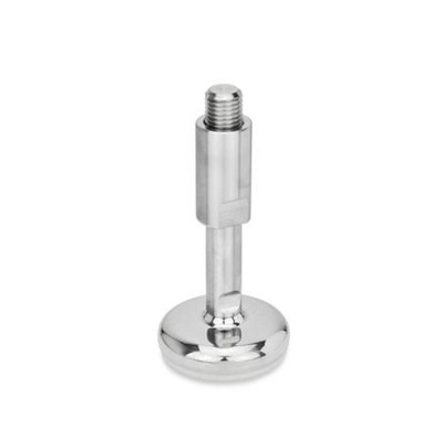 Ganter Norm® - 31-80-M24-174-C4-W Edelstahl-Stellfüße, mit Gummiauflage
