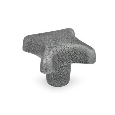 Ganter Norm® - 6335-GG-100-A Kreuzgriffe, Rohteil, Gusseisen / Aluminium, ohne Bohrung