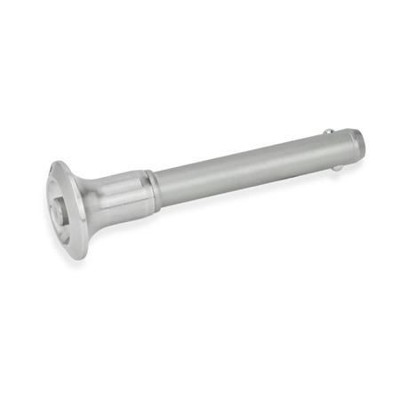 Ganter Norm® - 113.10-5-30 Edelstahl-Kugelsperrbolzen, Bolzen Werkstoff Nr. 1.4542