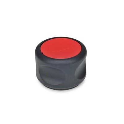 Ganter Norm® - 624-63-K12-DRT Softline-Drehknöpfe, Kunststoff, Buchse Stahl