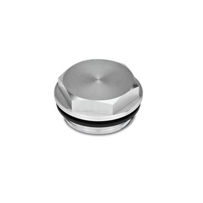 Ganter Norm® - 741-32-M26X1,5-OS-1 Verschlussschrauben mit und ohne Symbol, Aluminium, beständig bis 100 °C