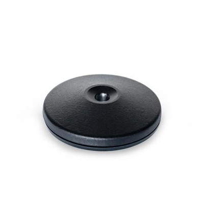 Ganter Norm® - 37.1-100-R20-B Fußplatten, mit zentraler Befestigungsbohrung