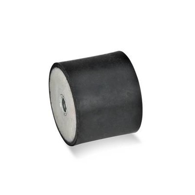 Ganter Norm® - 351-50-50-M10-EE-55 Gummipuffer, Stahl
