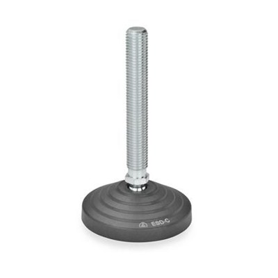 Ganter Norm® - 344.2-100-M24-98-A ESD-Gelenkfüße, Stahl