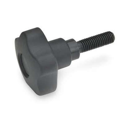 Ganter Norm® - 5337.3-40-M8-32-ST Sicherheits-Sterngriffschrauben, Kunststoff