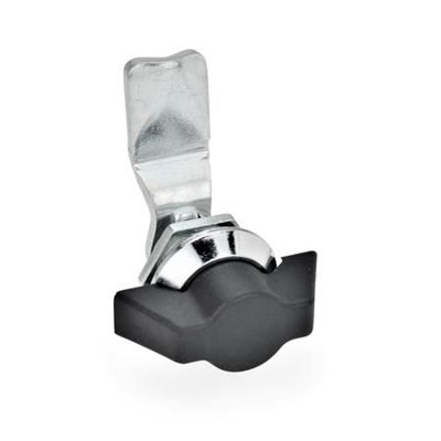 Ganter Norm® - 115-SK-24 Verriegelungen, mit Bedienelementen, Anschlagring verchromt