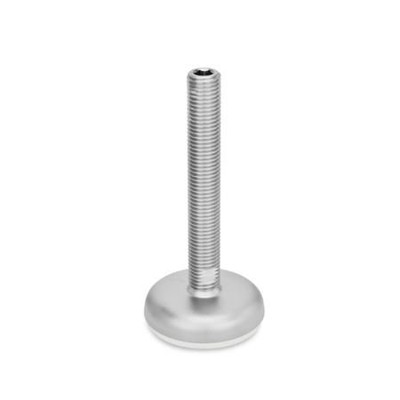 Ganter Norm® - 31-120-M24-125-B2-U Edelstahl-Stellfüße, mit Gummiauflage