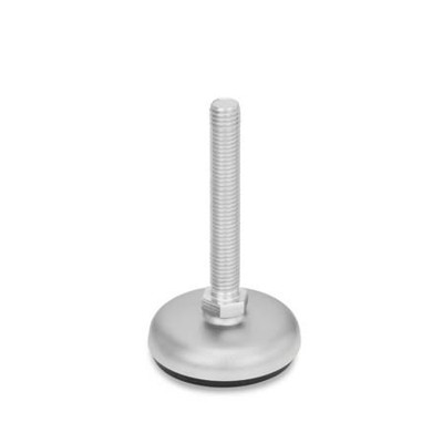 Ganter Norm® - 31-60-M12-100-B3-S Edelstahl-Stellfüße, mit Gummiauflage