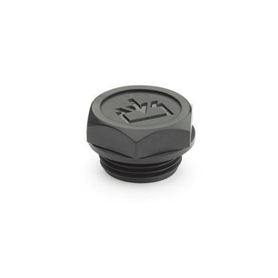 Ganter Norm® - 747-M20X1,5-A-1 Verschlussschrauben mit Einfüllsymbol, Dichtung aufliegend, Kunststoff