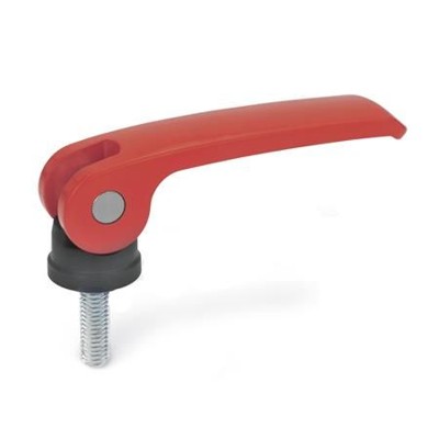 Ganter Norm® - 927-44-M5-12-B-R Exzenterspanner mit Schraube, Hebel Zink-Druckguss