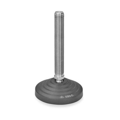 Ganter Norm® - 344.7-100-M10-43-A ESD-Gelenkfüße, Edelstahl