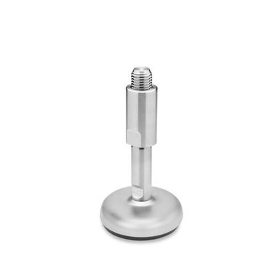 Ganter Norm® - 31-100-M20-251-B1-W Edelstahl-Stellfüße, mit Gummiauflage