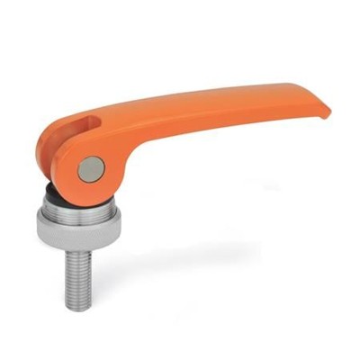 Ganter Norm® - 927.4-82-M6-20-A-O Exzenterspanner mit Edelstahl-Schraube, Hebel Zink-Druckguss