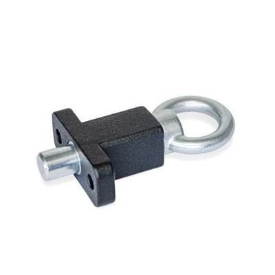 Ganter Norm® - 722.5-16-30-A-SW Rastbolzen mit Anschraubflansch, rechtwinklig zum Raststift