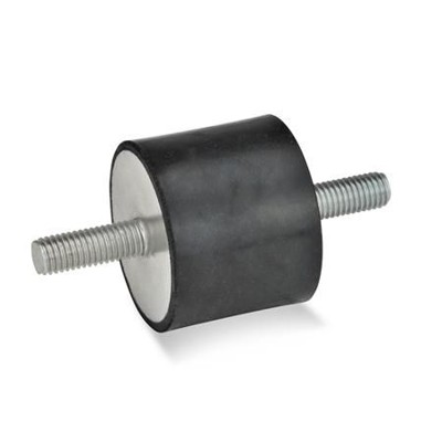 Ganter Norm® - 351-10-10-M4-SS-70 Gummipuffer, Stahl