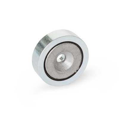 Ganter Norm® - 50.4-SC-40-8-5,5 Haltemagnete mit Bohrung
