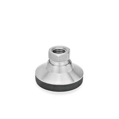 Ganter Norm® - 343.5-25-M6-KRE Gelenkfüße, Fuß / Gewindebuchse Edelstahl
