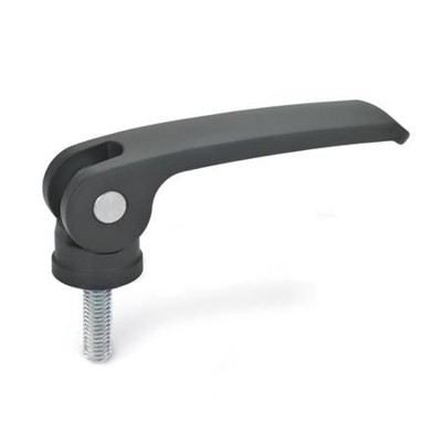 Ganter Norm® - 927-63-M5-20-B-B Exzenterspanner mit Schraube, Hebel Zink-Druckguss