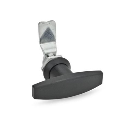 Ganter Norm® - 115-ST-45-SW Verriegelungen, mit Bedienelementen, Anschlagring schwarz
