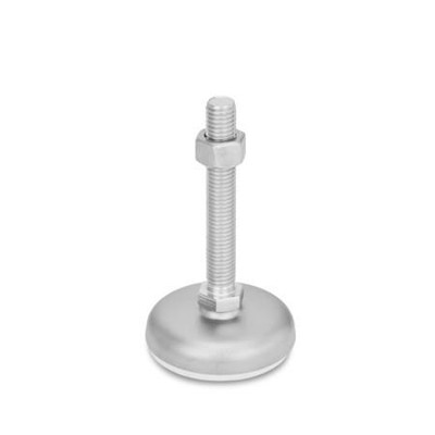 Ganter Norm® - 31-100-M8-63-B4-SK Edelstahl-Stellfüße, mit Gummiauflage